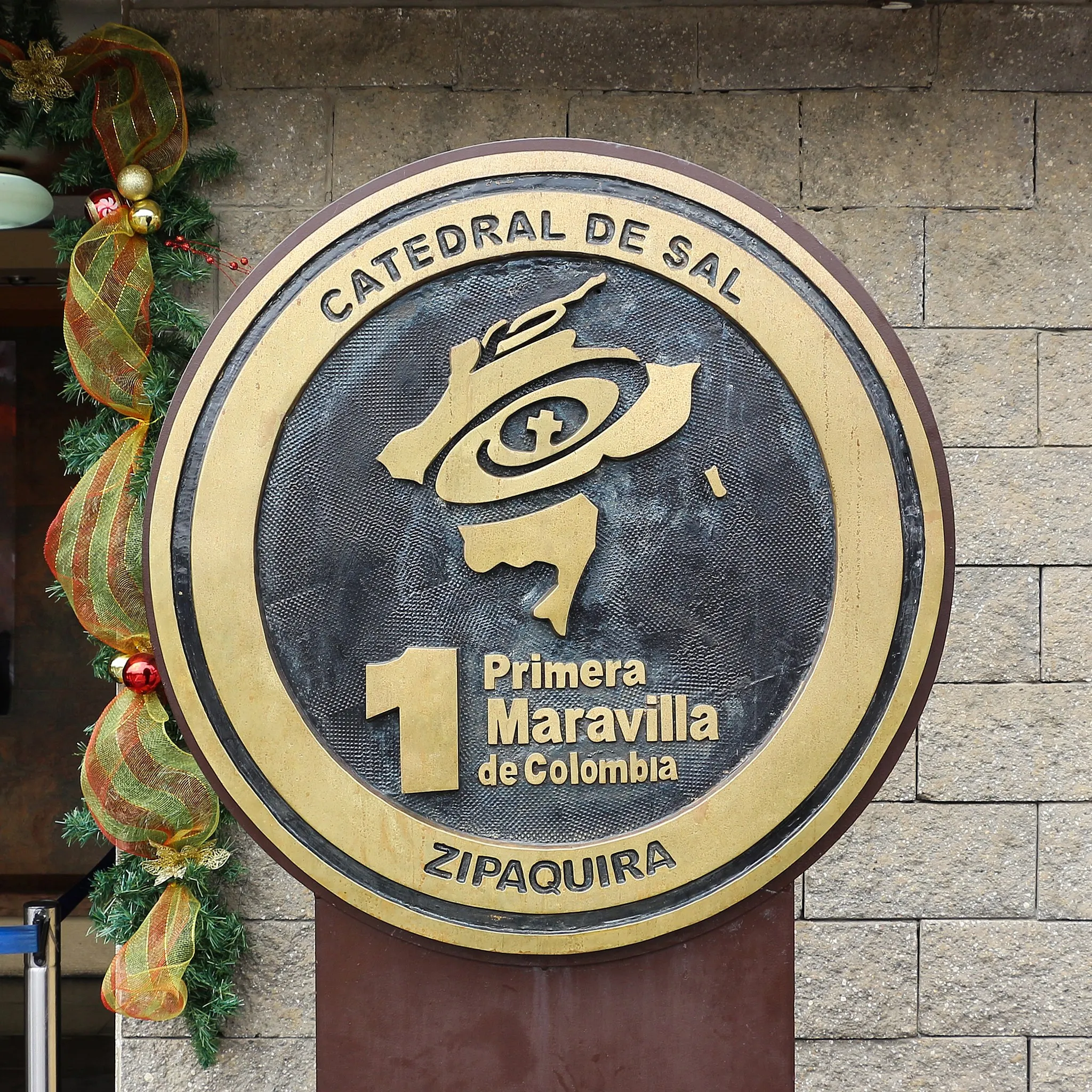 Placa de la Mina de Sal de Zipaquirá