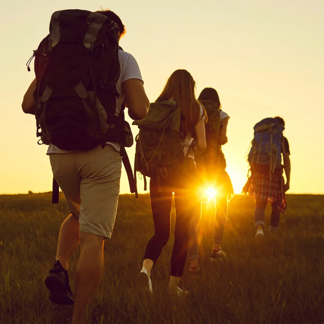 personas de excursión