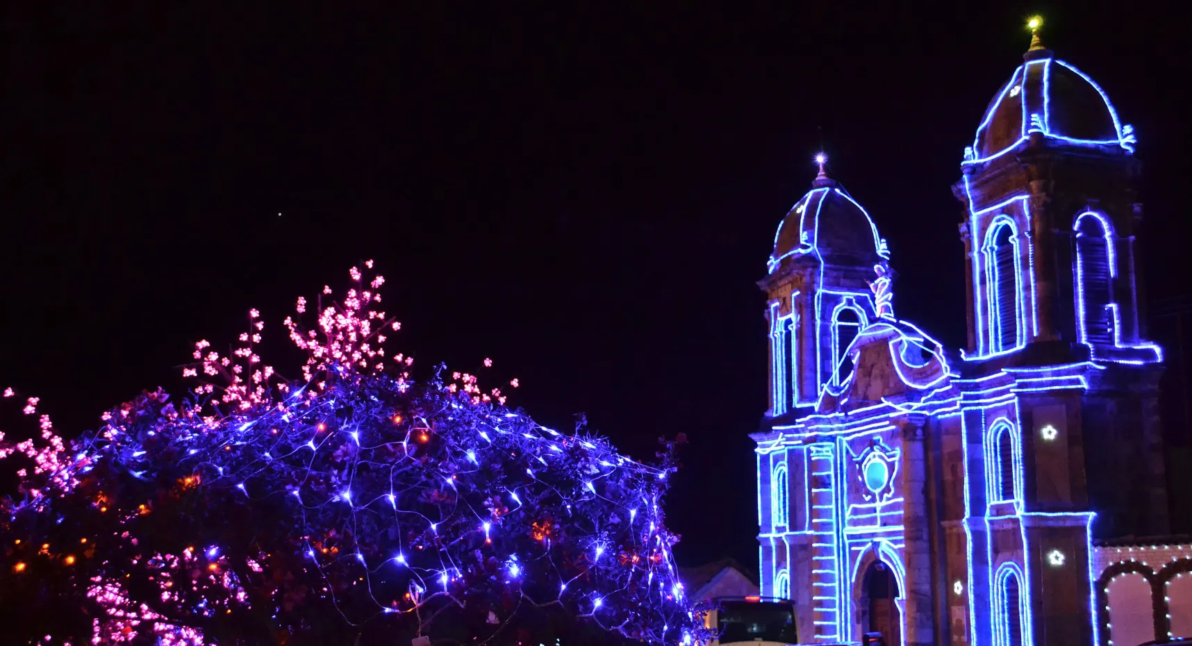 Decoración de navidad en Boyacá